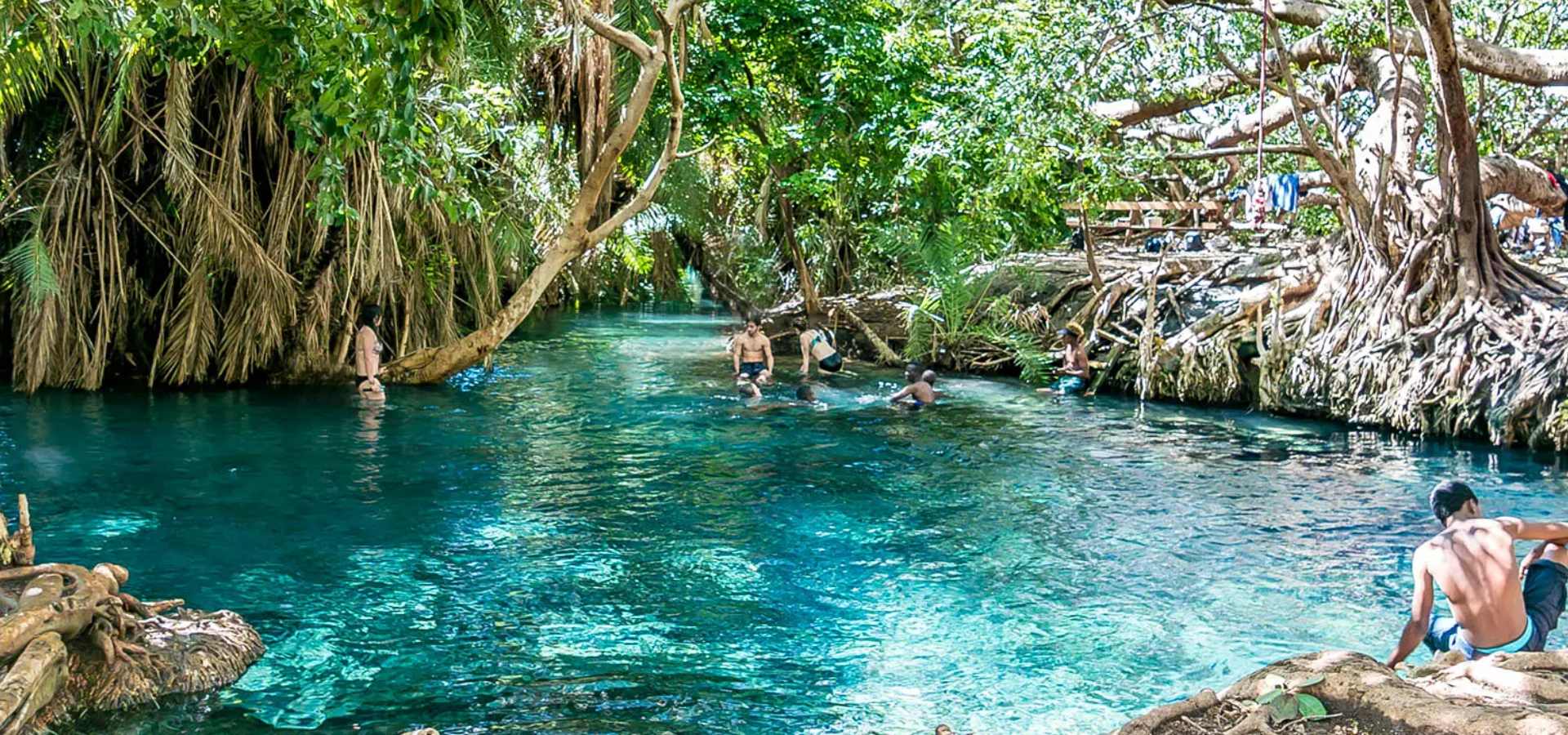 Crystal clear turquoise waters at Chemka Kikuletwa Hot Springs day trip